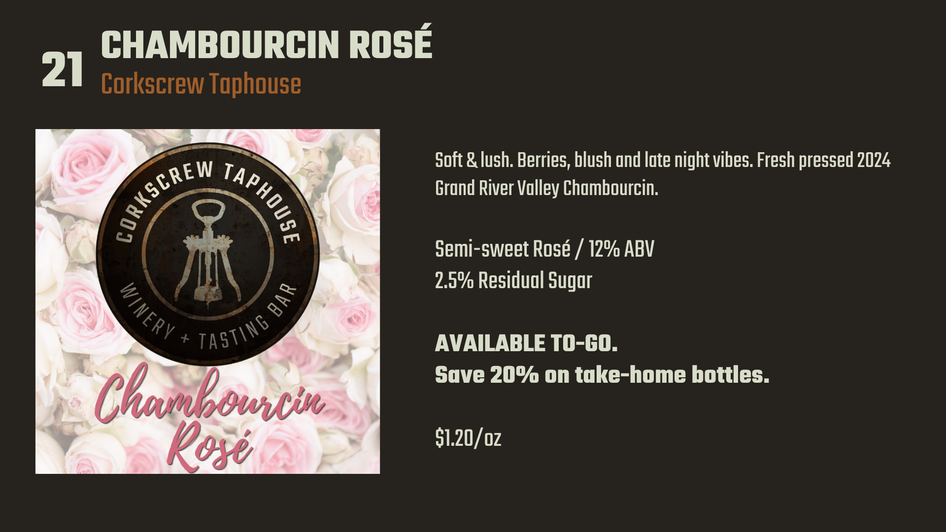 21. Chambourcin Rose