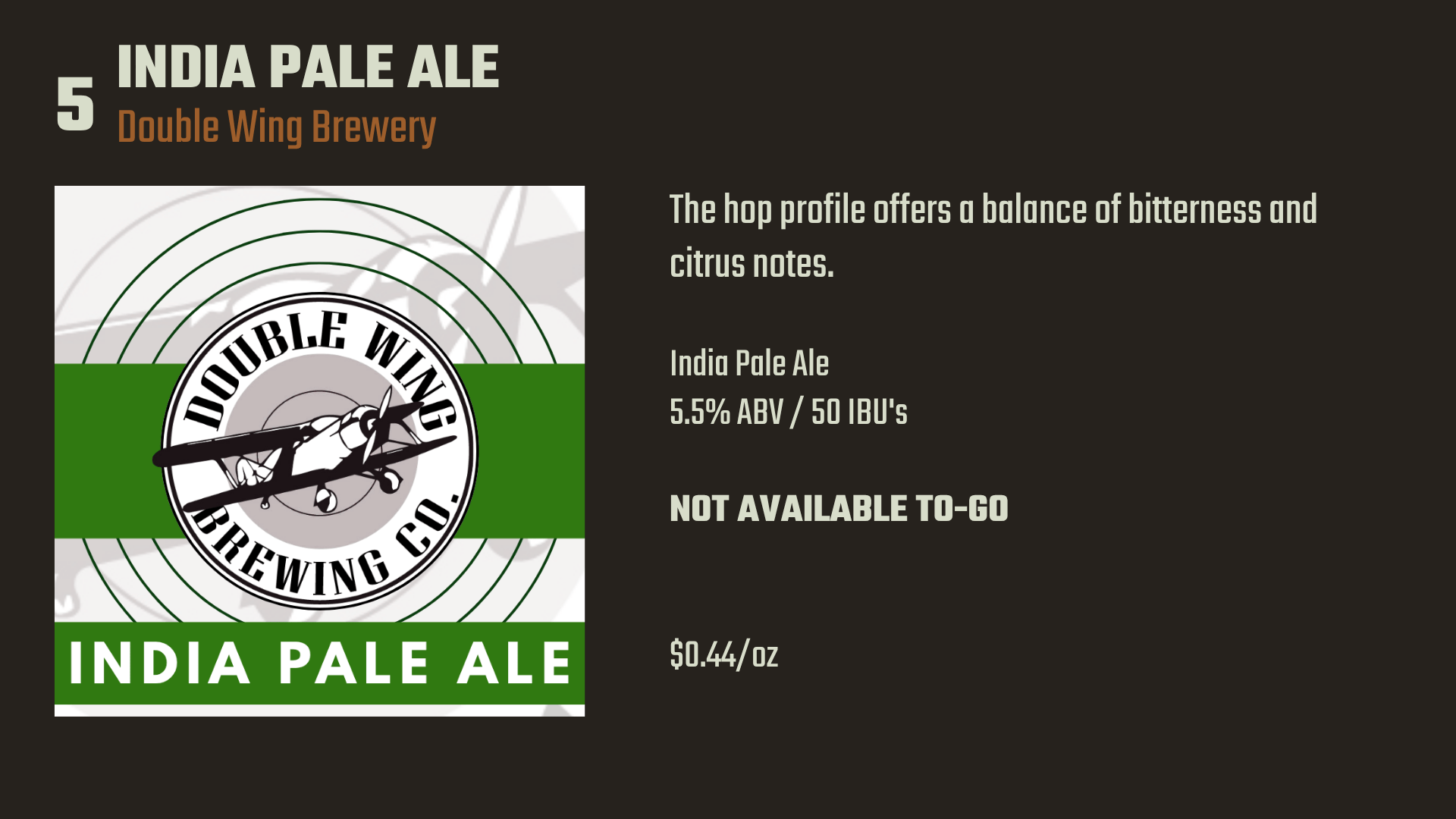5. India Pale Ale